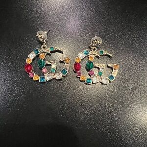 Gucci Multicolor Gemstone Earrings